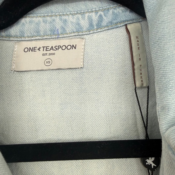 ONE TEASPOON ANGEL CLAUDIA OVERALL DENIM JUMPSUIT XS NWT - Picture 5 of 14